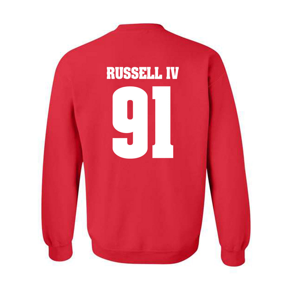 Wisconsin - NCAA Football : Hammond Russell IV - Classic Shersey Crewneck Sweatshirt-1