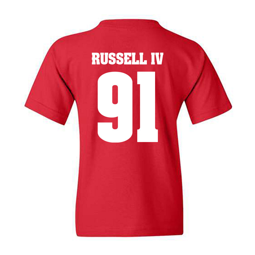 Wisconsin - NCAA Football : Hammond Russell IV - Classic Shersey Youth T-Shirt-1