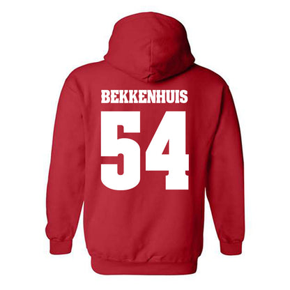 Wisconsin - NCAA Football : Brady Bekkenhuis - Classic Shersey Hooded Sweatshirt-1