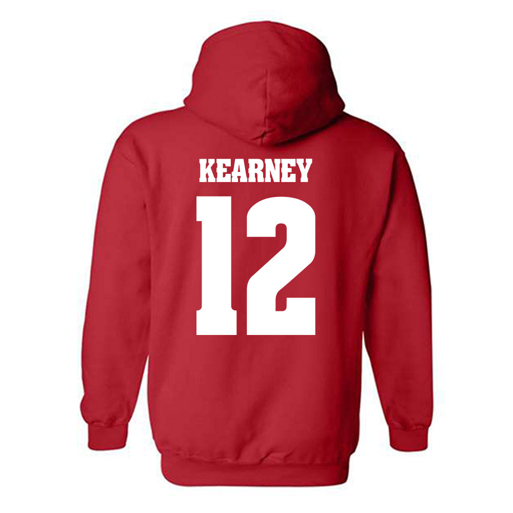 Wisconsin - NCAA Football : Zion Kearney - Classic Shersey Hooded Sweatshirt-1