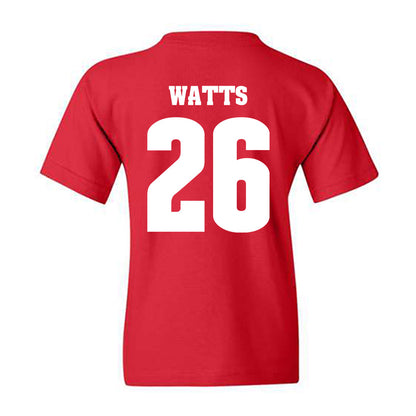 Wisconsin - NCAA Football : Kahni Watts - Classic Shersey Youth T-Shirt-1