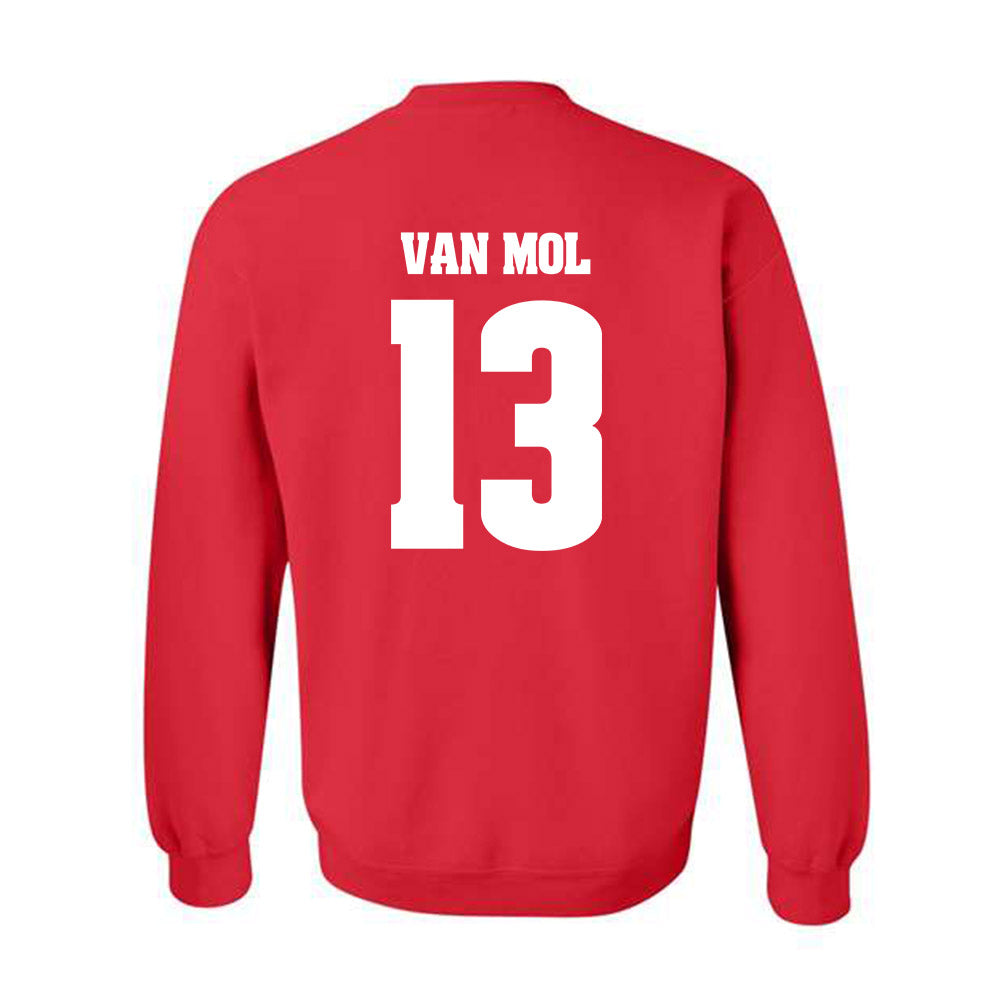 Wisconsin - NCAA Men's Soccer : Arien van Mol - Classic Shersey Crewneck Sweatshirt-1