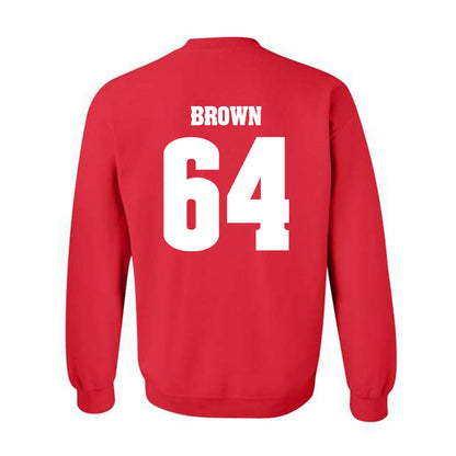 Wisconsin - NCAA Football : Evan Brown - Classic Shersey Crewneck Sweatshirt-1