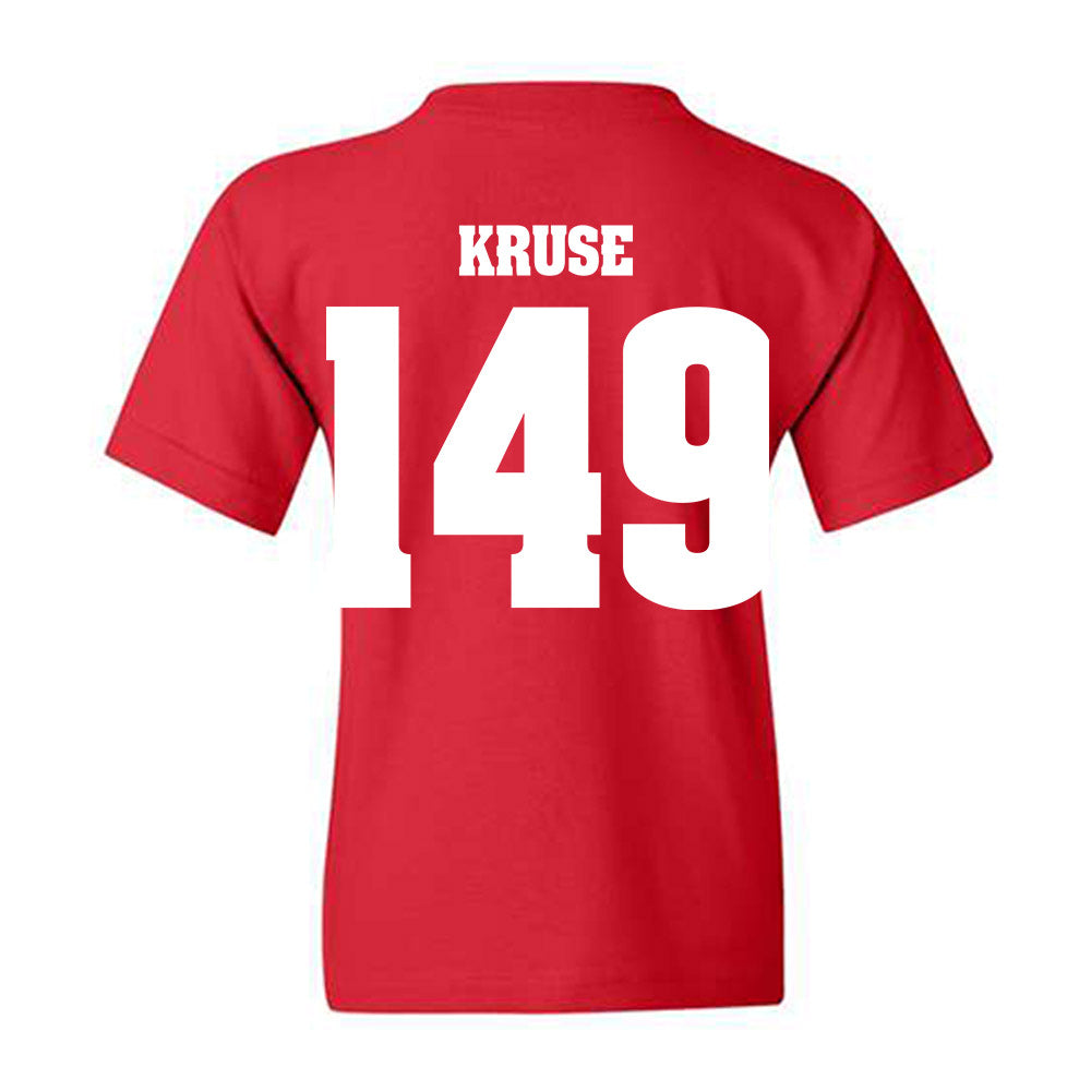 Wisconsin - NCAA Wrestling : Simon Kruse - Classic Shersey Youth T-Shirt-1