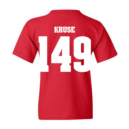 Wisconsin - NCAA Wrestling : Simon Kruse - Classic Shersey Youth T-Shirt-1