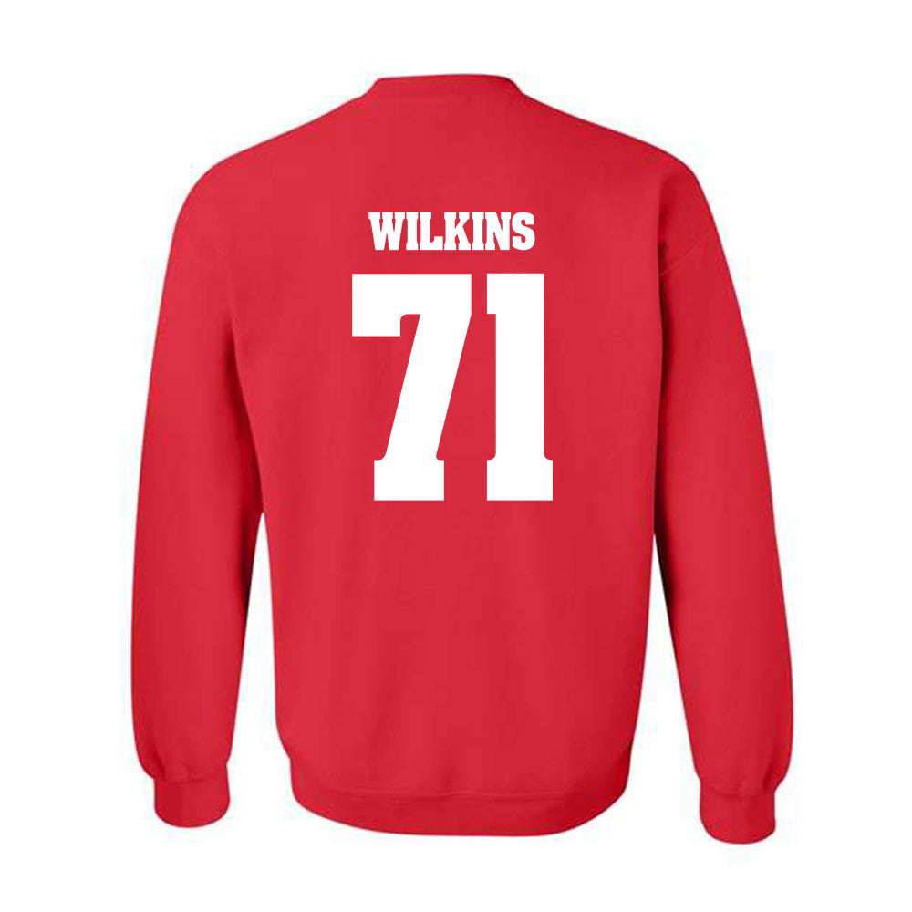 Wisconsin - NCAA Football : Pj Wilkins - Classic Shersey Crewneck Sweatshirt-1