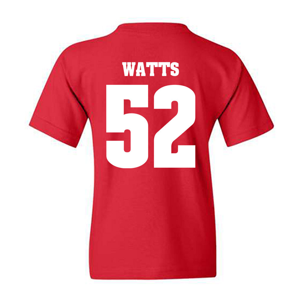 Wisconsin - NCAA Football : Hardy Watts - Classic Shersey Youth T-Shirt-1