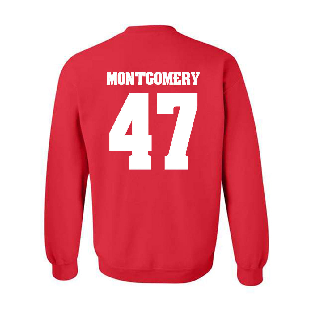 Wisconsin - NCAA Men's Ice Hockey : Blake Montgomery - Classic Shersey Crewneck Sweatshirt-1