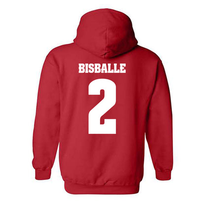 Wisconsin - NCAA Women's Basketball : Alie Bisballe - Classic Shersey Hooded Sweatshirt-1