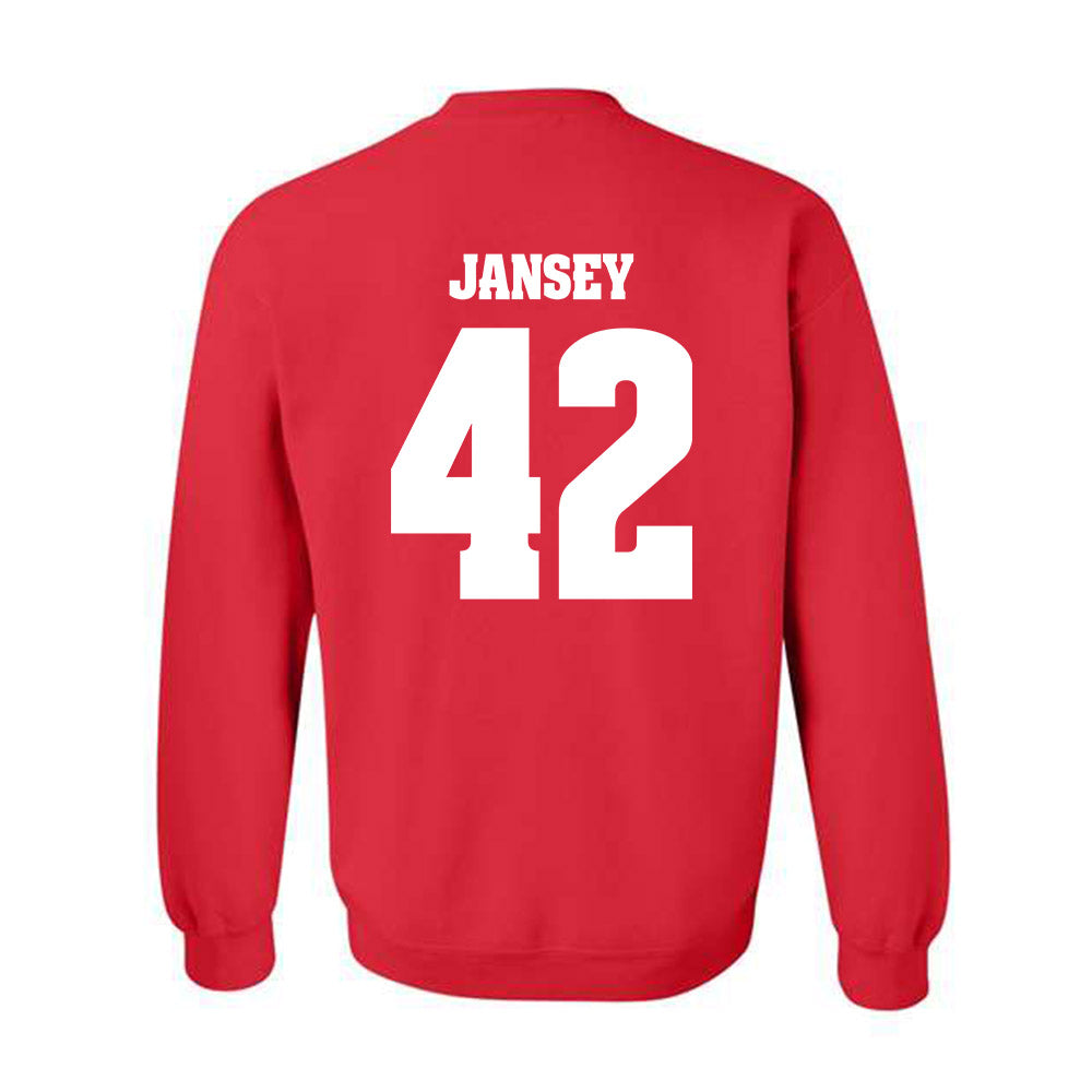 Wisconsin - NCAA Football : Tyler Jansey - Classic Shersey Crewneck Sweatshirt-1