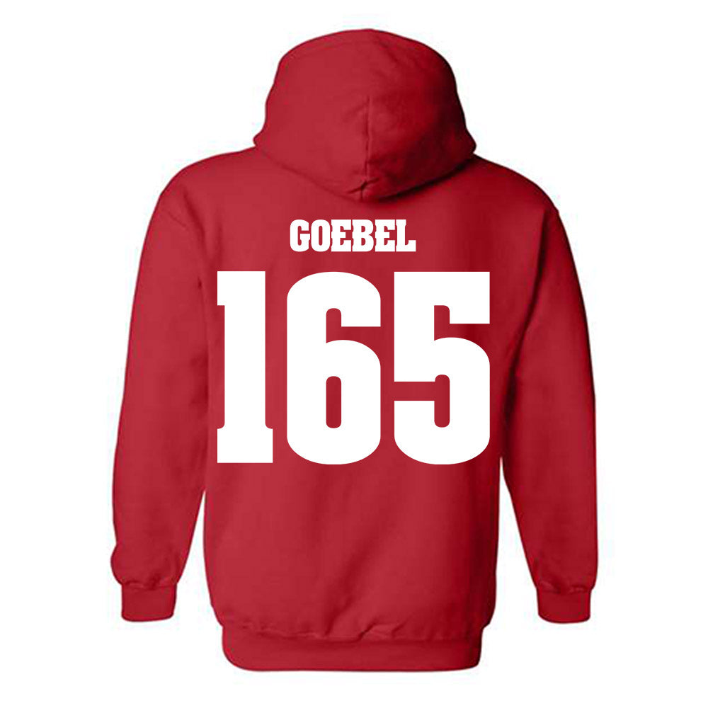 Wisconsin - NCAA Wrestling : Cody Goebel - Classic Shersey Hooded Sweatshirt-1