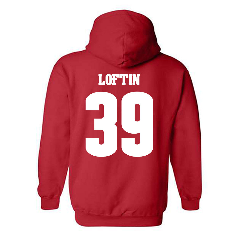 Wisconsin - NCAA Football : Jayden Loftin - Classic Shersey Hooded Sweatshirt-1
