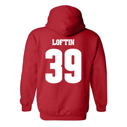 Wisconsin - NCAA Football : Jayden Loftin - Classic Shersey Hooded Sweatshirt-1