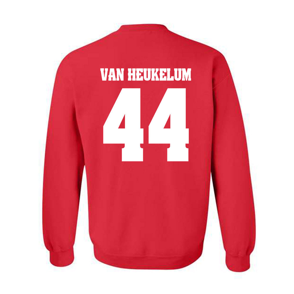 Wisconsin - NCAA Men's Soccer : Luke Van Heukelum - Classic Shersey Crewneck Sweatshirt-1