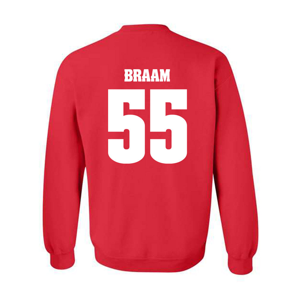 Wisconsin - NCAA Football : Drew Braam - Classic Shersey Crewneck Sweatshirt-1