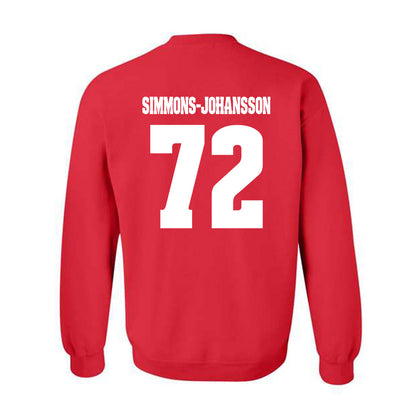 Wisconsin - NCAA Football : Lucas Simmons-Johansson - Classic Shersey Crewneck Sweatshirt-1