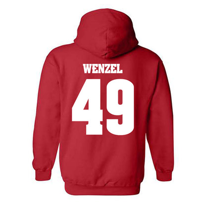 Wisconsin - NCAA Football : Ben Wenzel - Classic Shersey Hooded Sweatshirt-1