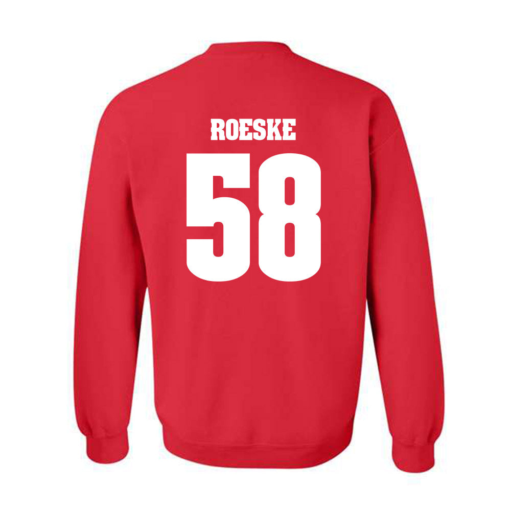 Wisconsin - NCAA Football : Michael Roeske - Classic Shersey Crewneck Sweatshirt-1