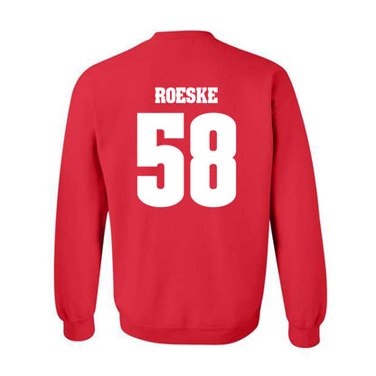 Wisconsin - NCAA Football : Michael Roeske - Classic Shersey Crewneck Sweatshirt-1