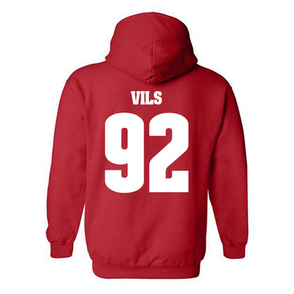 Wisconsin - NCAA Football : Nolan Vils - Classic Shersey Hooded Sweatshirt-1