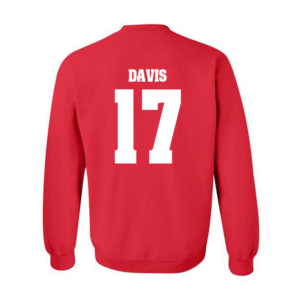 Wisconsin - NCAA Football : Nizyi Davis - Classic Shersey Crewneck Sweatshirt-1