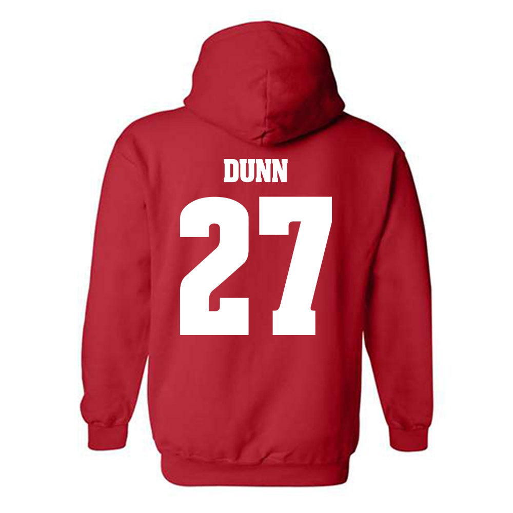 Wisconsin - NCAA Football : Raphael Dunn - Classic Shersey Hooded Sweatshirt-1