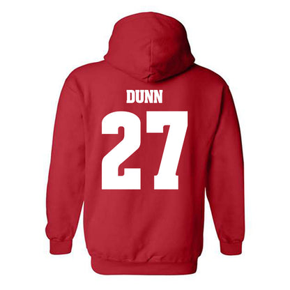 Wisconsin - NCAA Football : Raphael Dunn - Classic Shersey Hooded Sweatshirt-1