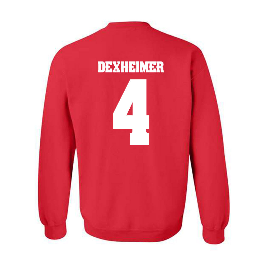 Wisconsin - NCAA Men's Ice Hockey : Ben Dexheimer - Classic Shersey Crewneck Sweatshirt-1