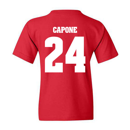 Wisconsin - NCAA Men's Soccer : Caleb Capone - Classic Shersey Youth T-Shirt-1