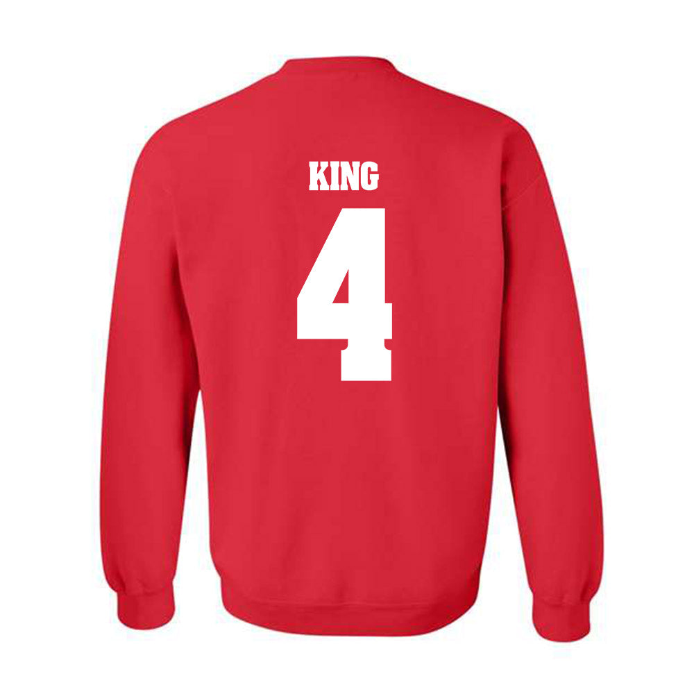 Wisconsin - NCAA Softball : Emma King - Classic Shersey Crewneck Sweatshirt-1