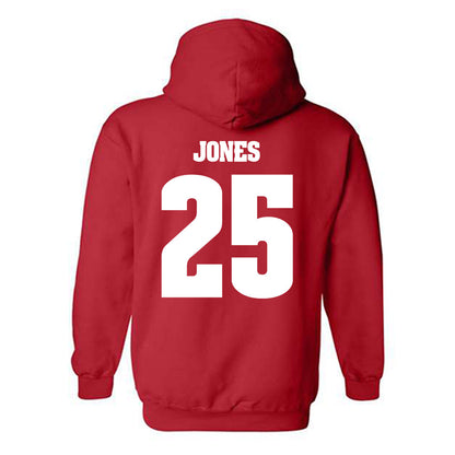 Wisconsin - NCAA Men's Soccer : Ellis Jones - Classic Shersey Hooded Sweatshirt-1