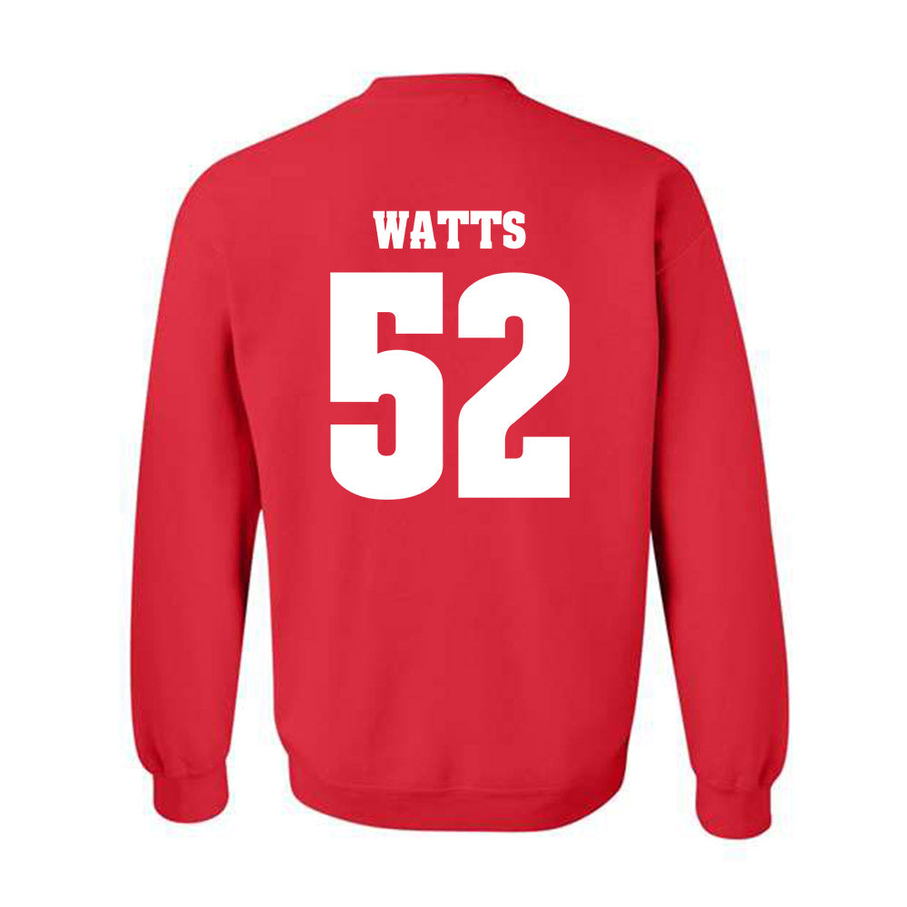 Wisconsin - NCAA Football : Hardy Watts - Classic Shersey Crewneck Sweatshirt-1