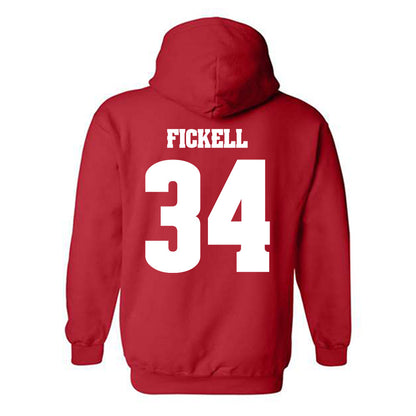 Wisconsin - NCAA Football : Ashton Fickell - Classic Shersey Hooded Sweatshirt-1