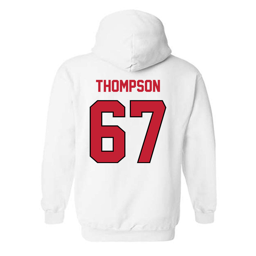 Wisconsin - NCAA Women's Volleyball : Halle Thompson - Classic Shersey Hooded Sweatshirt-1