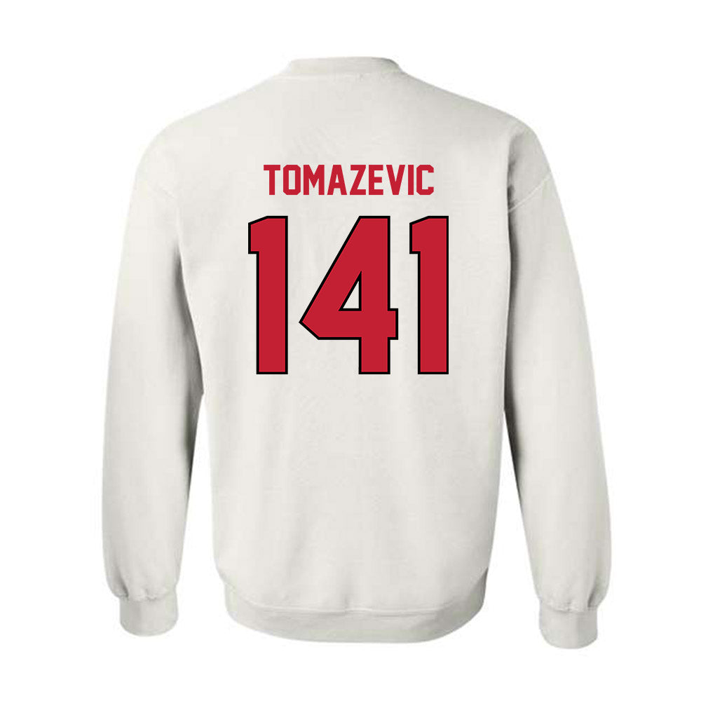 Wisconsin - NCAA Wrestling : Peter Tomazevic - Classic Shersey Crewneck Sweatshirt-1