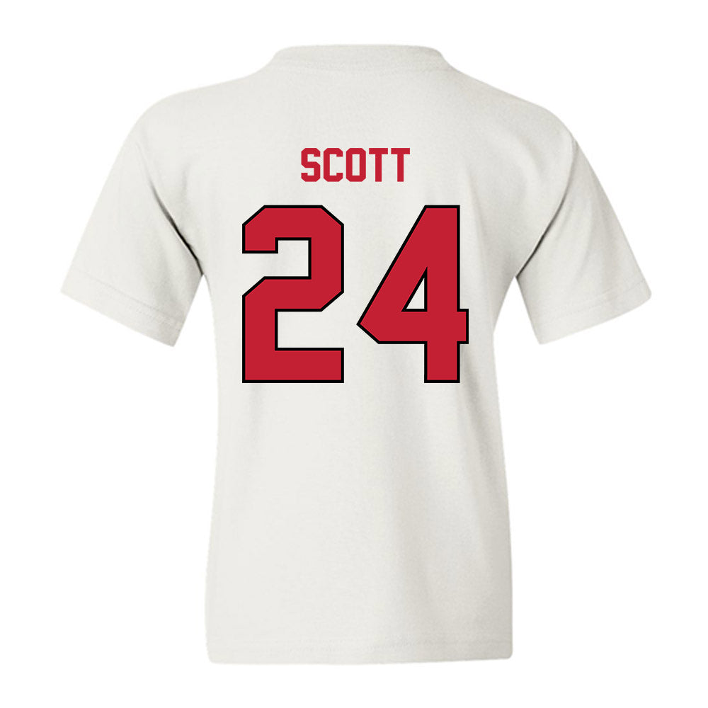 Wisconsin - NCAA Football : Jaimier Scott - Classic Shersey Youth T-Shirt-1