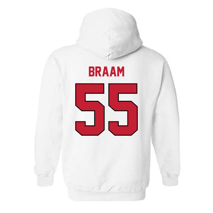 Wisconsin - NCAA Football : Drew Braam - Classic Shersey Hooded Sweatshirt-1