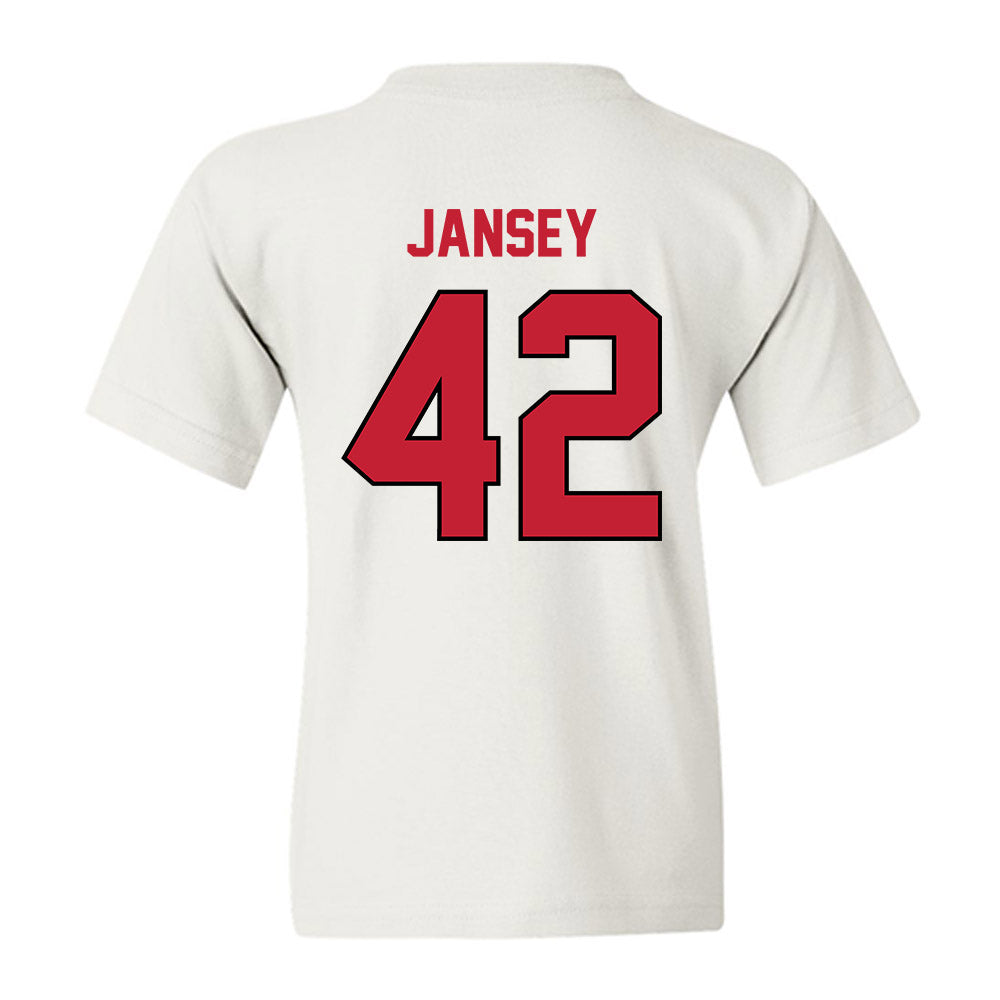 Wisconsin - NCAA Football : Tyler Jansey - Classic Shersey Youth T-Shirt-1