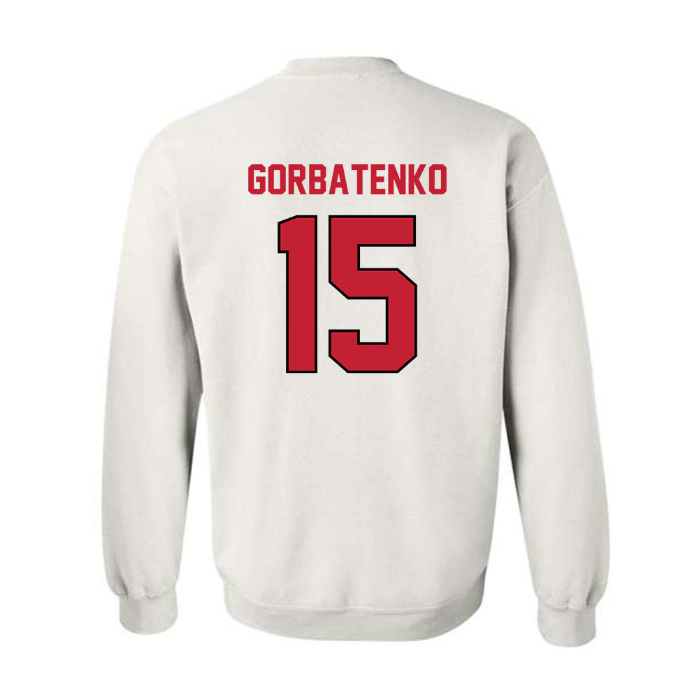 Wisconsin - NCAA Women's Ice Hockey : Nicole Gorbatenko - Classic Shersey Crewneck Sweatshirt-1