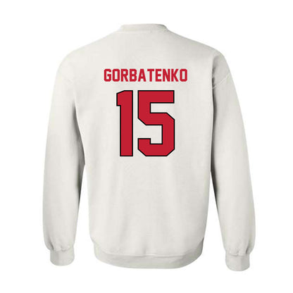 Wisconsin - NCAA Women's Ice Hockey : Nicole Gorbatenko - Classic Shersey Crewneck Sweatshirt-1