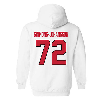 Wisconsin - NCAA Football : Lucas Simmons-Johansson - Classic Shersey Hooded Sweatshirt-1