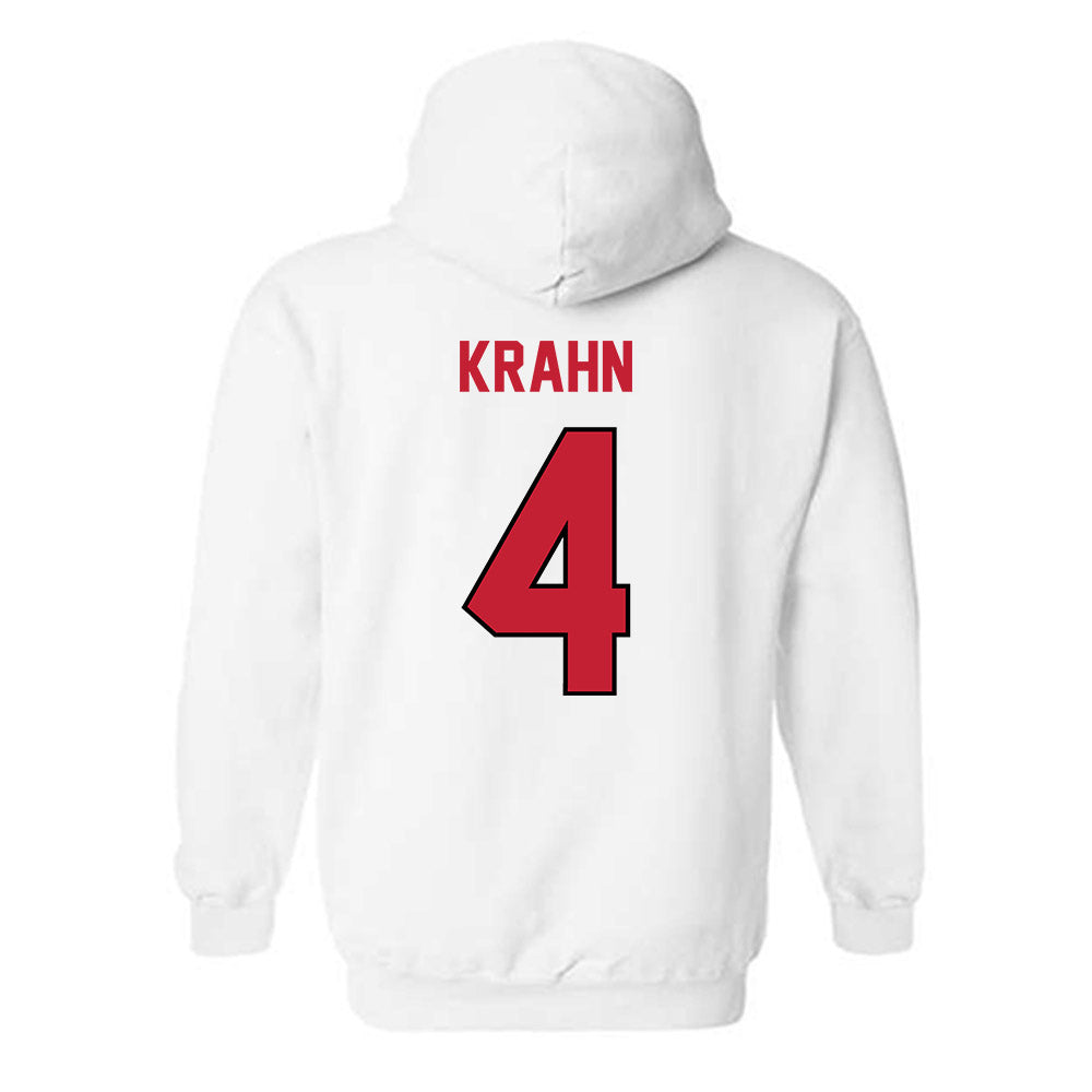 Wisconsin - NCAA Women's Basketball : Lily Krahn - Classic Shersey Hooded Sweatshirt-1