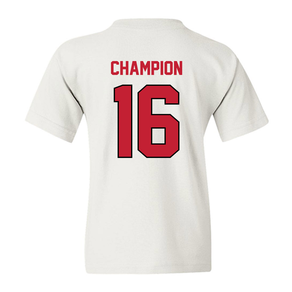 Wisconsin - NCAA Women's Volleyball : Decelise Champion - Classic Shersey Youth T-Shirt-1