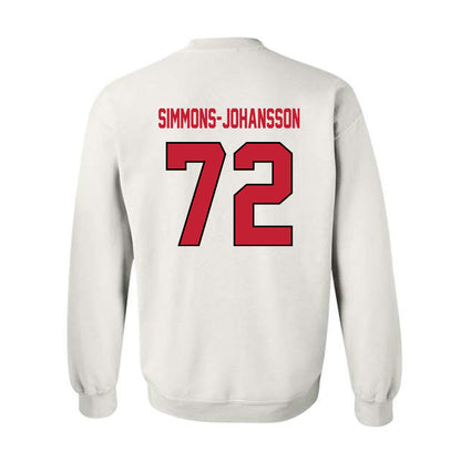 Wisconsin - NCAA Football : Lucas Simmons-Johansson - Classic Shersey Crewneck Sweatshirt-1