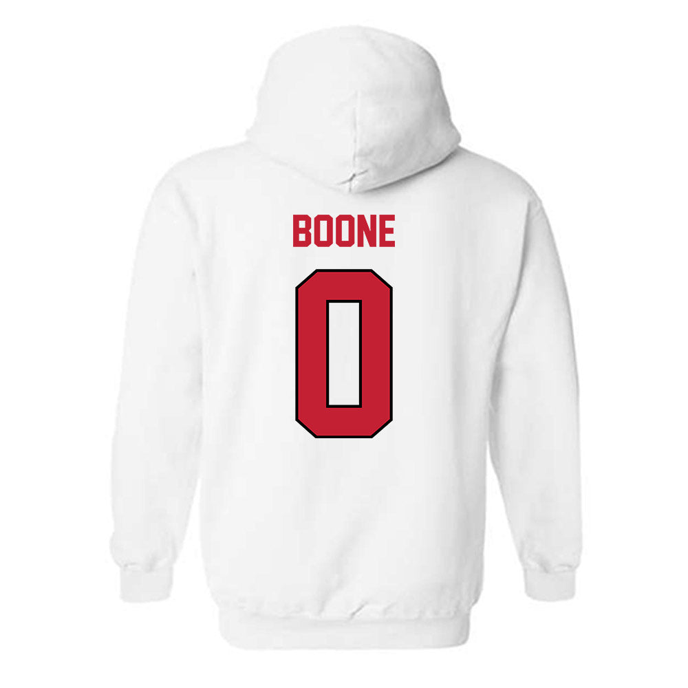 Wisconsin - NCAA Football : Justus Boone - Classic Shersey Hooded Sweatshirt-1