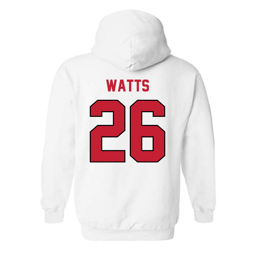 Wisconsin - NCAA Football : Kahni Watts - Classic Shersey Hooded Sweatshirt-1