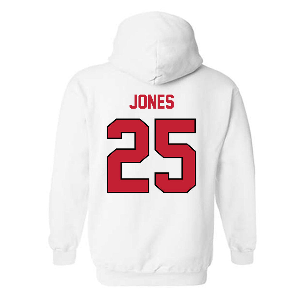 Wisconsin - NCAA Men's Soccer : Ellis Jones - Classic Shersey Hooded Sweatshirt-1