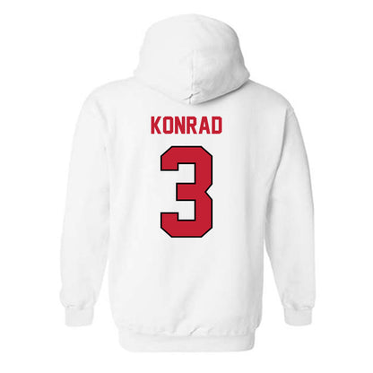 Wisconsin - NCAA Women's Volleyball : Alyssa Konrad - Classic Shersey Hooded Sweatshirt-1