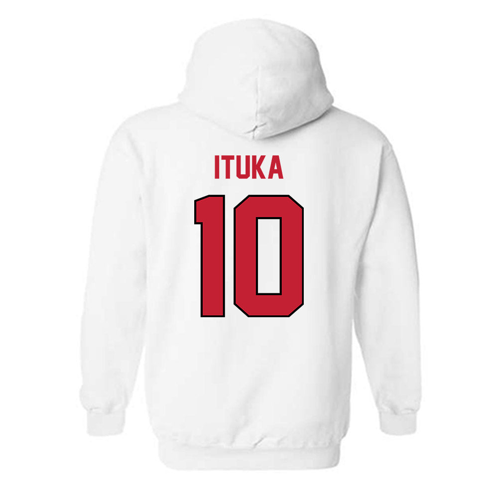 Wisconsin - NCAA Football : Gideon Ituka - Classic Shersey Hooded Sweatshirt-1