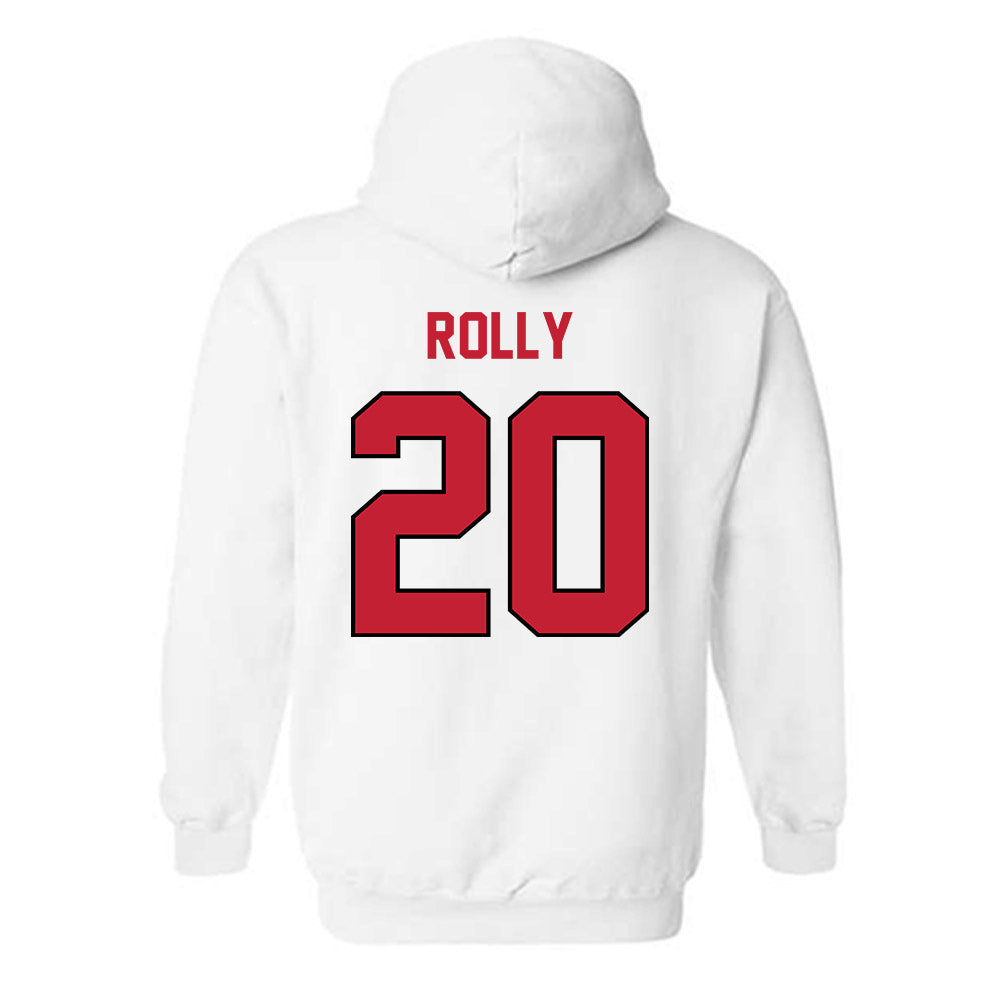 Wisconsin - NCAA Women's Soccer : Calypso Rolly - Classic Shersey Hooded Sweatshirt-1